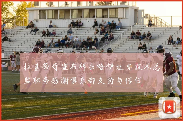 拉基蒂奇宣布辞去哈伊杜克技术总监职务感谢俱乐部支持与信任